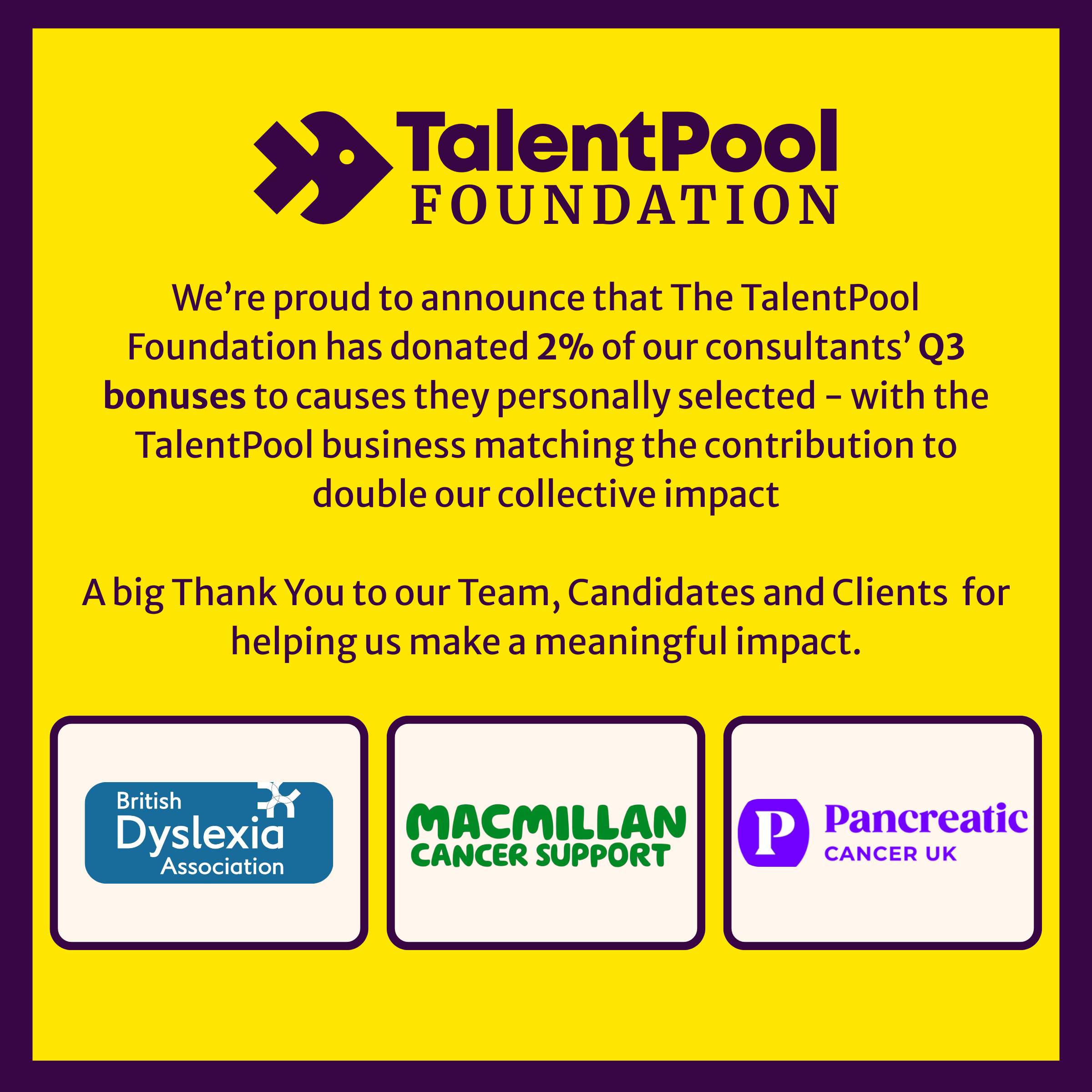 The TalentPool Foundation: Giving, Built Into How We Work